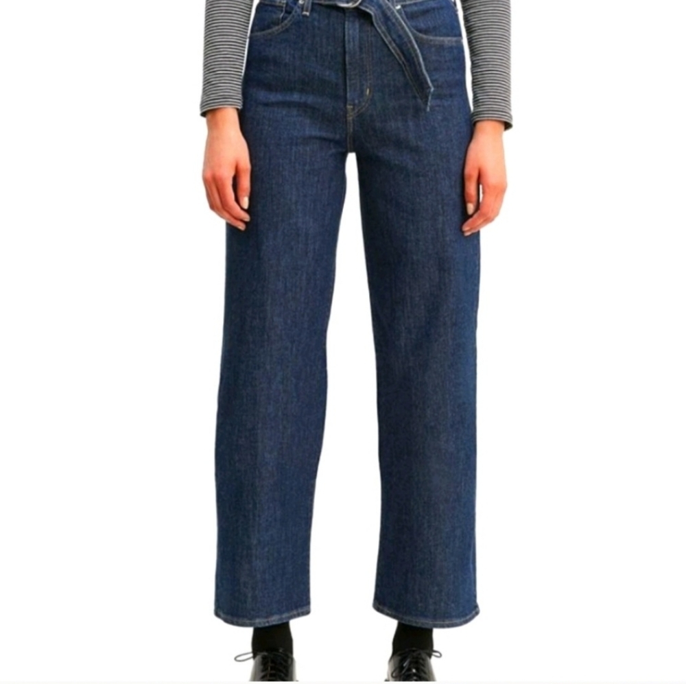 NYJeans mile high belted cropped jeans size 8